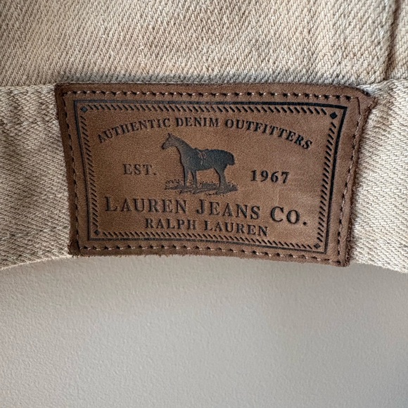 Lauren Jeans Co (Ralph Lauren) Tan Denim Jacket - Picture 4 of 4